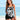 Tankini deux pièces avec col licou et short assorti