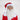 Maschera di Babbo Natale realistica che copre viso, collo e petto