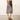 Gonna midi donna taglio a trapezio con spacco laterale